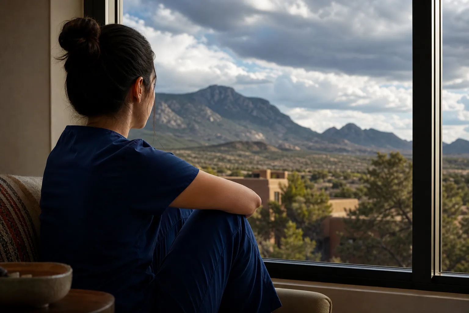 Editorial illustration of Why healthcare workers face distinct risks in New Mexico