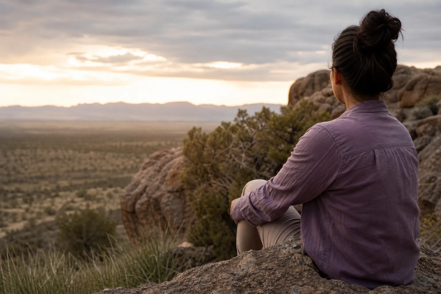 Editorial illustration of Start by Describing What Anxiety Feels Like in New Mexico