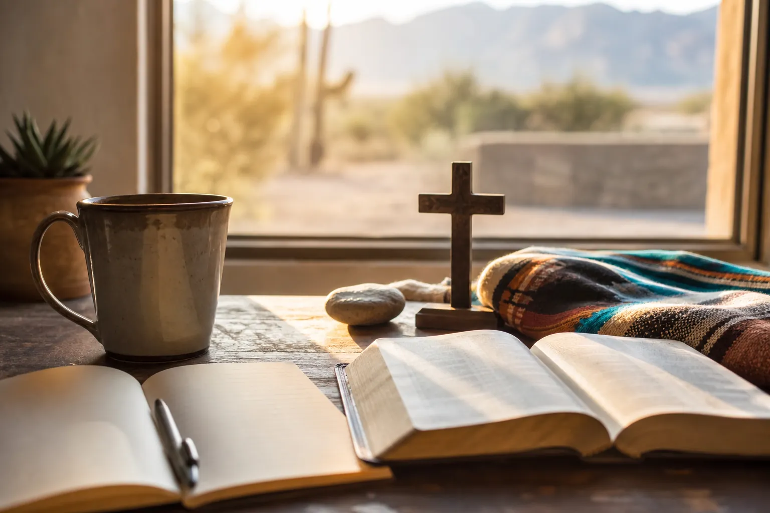 Editorial illustration of How Clinical Care And Faith Can Work Together in New Mexico