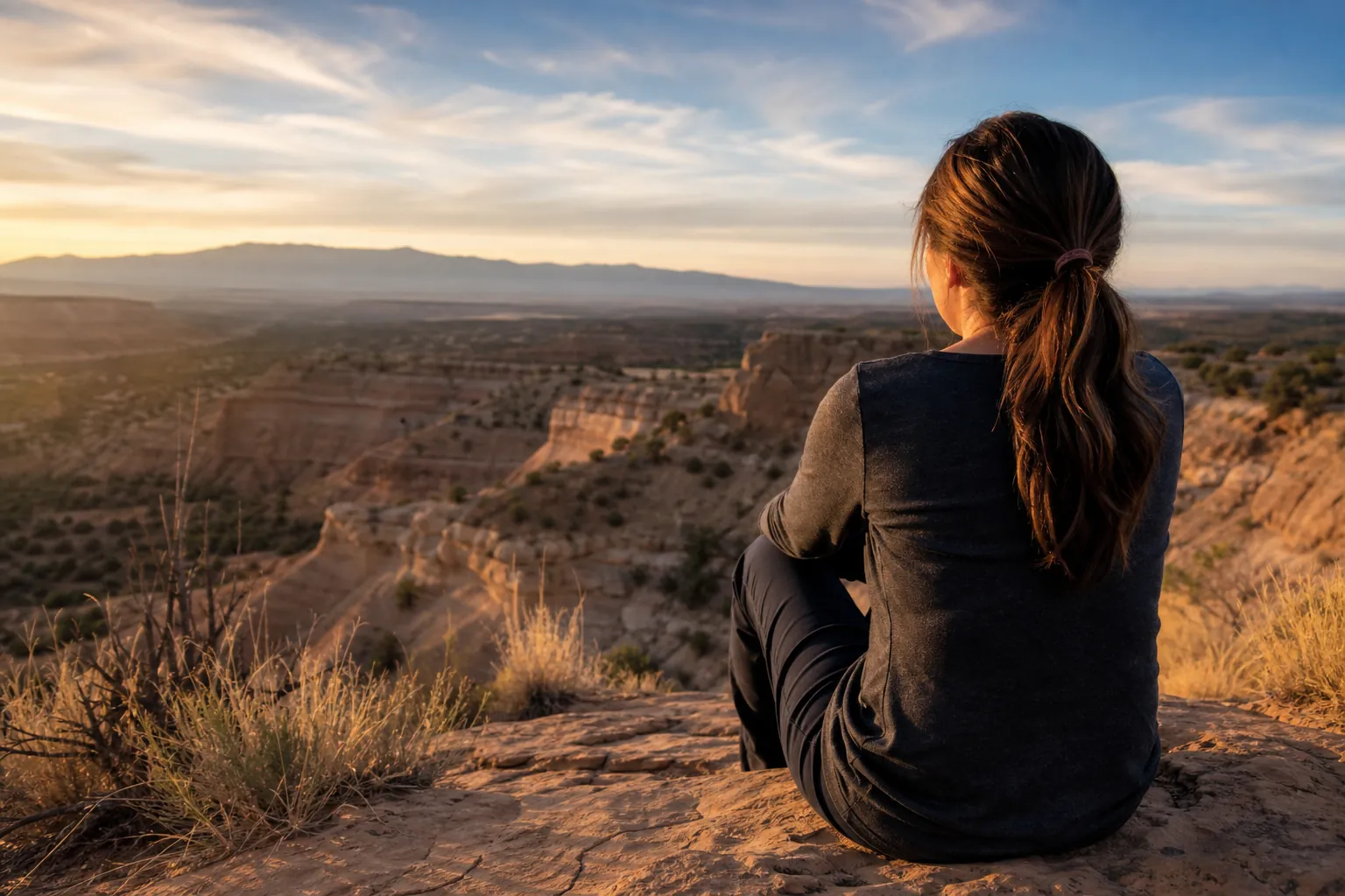 Editorial illustration of Start by Describing What You Are Experiencing in New Mexico