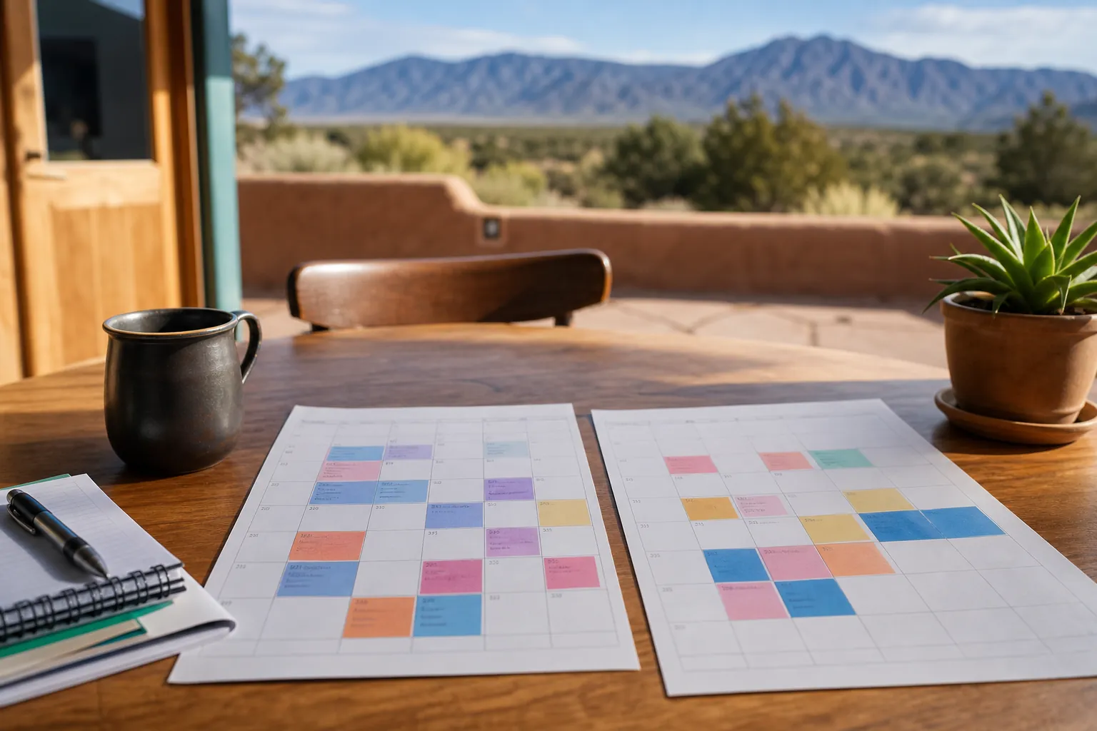 Editorial illustration of 2. Compare the Outpatient Schedule With Daily Life in New Mexico