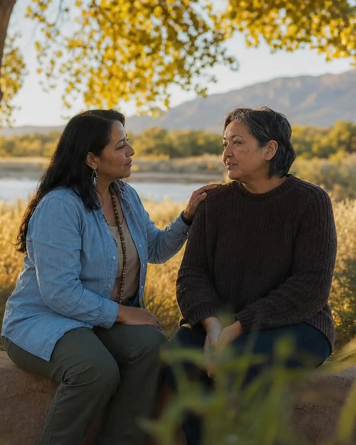 Supportive recovery talk representing addiction and mental health support questions from Farmington, NM before travel to Albuquerque