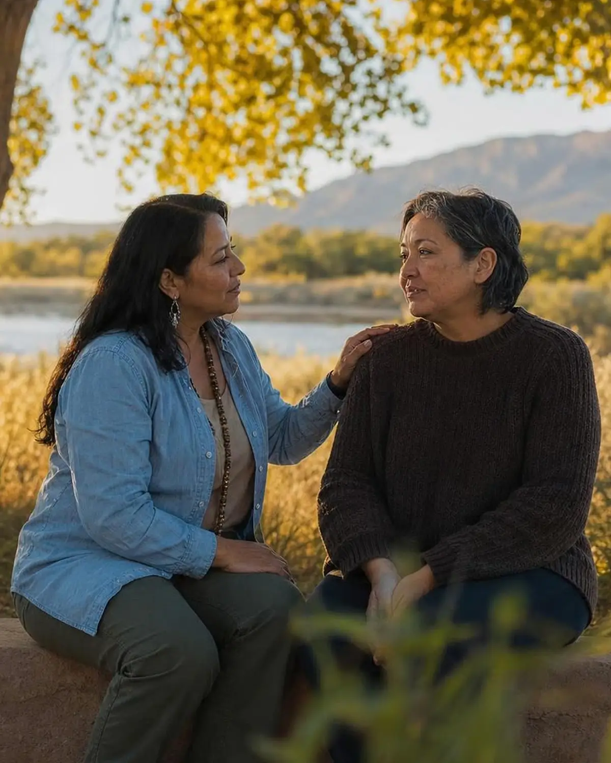 Supportive recovery talk representing addiction and mental health support questions from Grants, NM before travel to Albuquerque