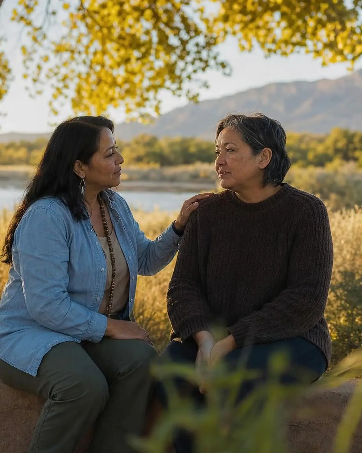 Supportive recovery talk representing addiction and mental health support questions from Ruidoso, NM before travel to Albuquerque
