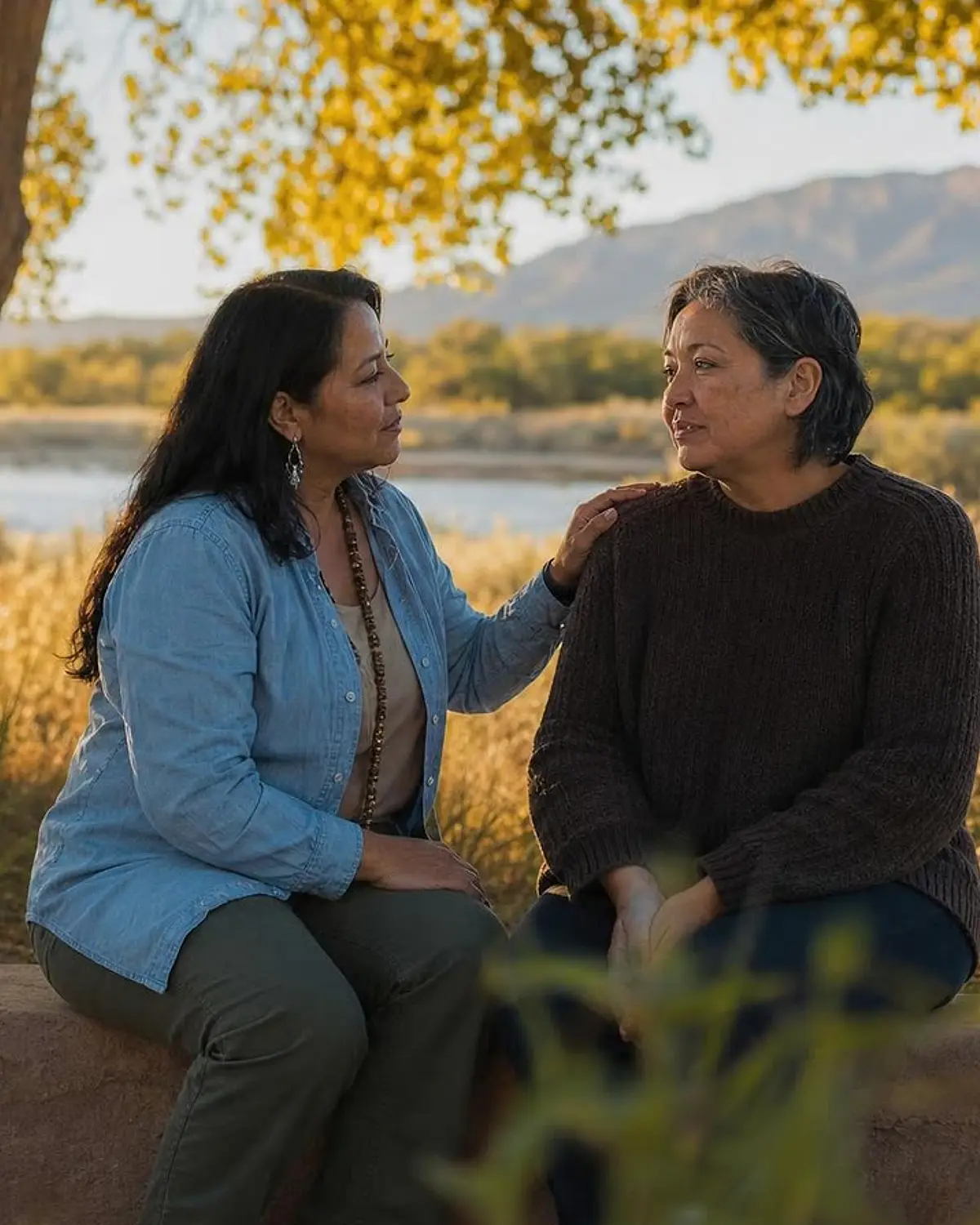 Supportive people discussing alcohol in Albuquerque, NM