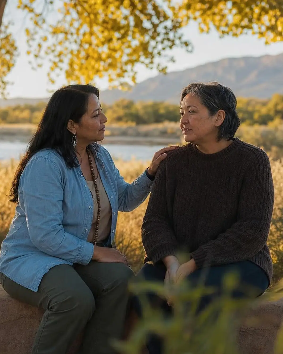 Supportive recovery talk representing alcohol questions from Tularosa, NM before travel to Albuquerque