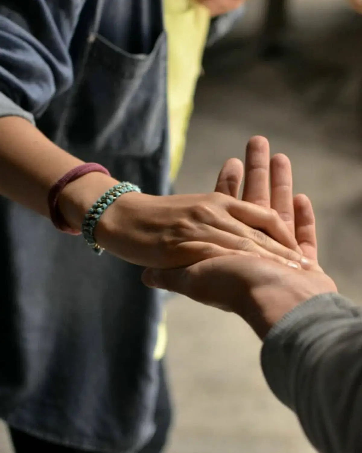 Supportive recovery scene illustrating barbiturates and addiction