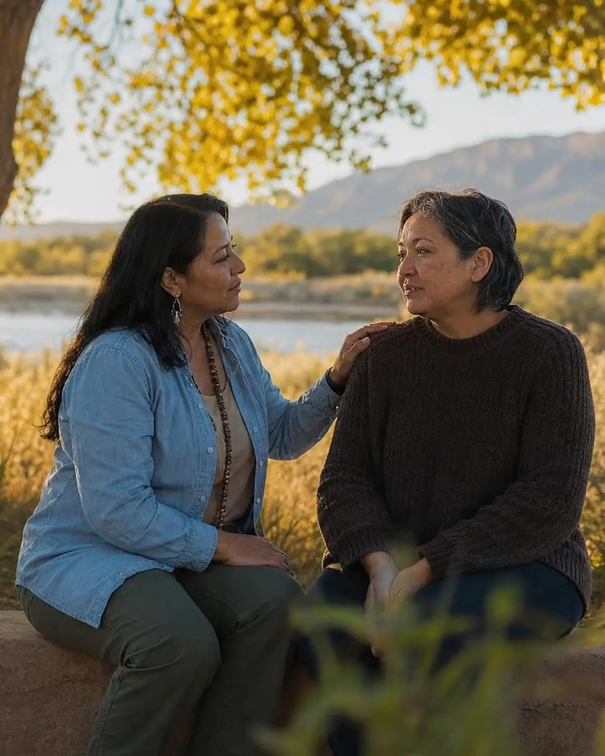 Supportive recovery talk representing barbiturates questions from Shiprock, NM before travel to Albuquerque