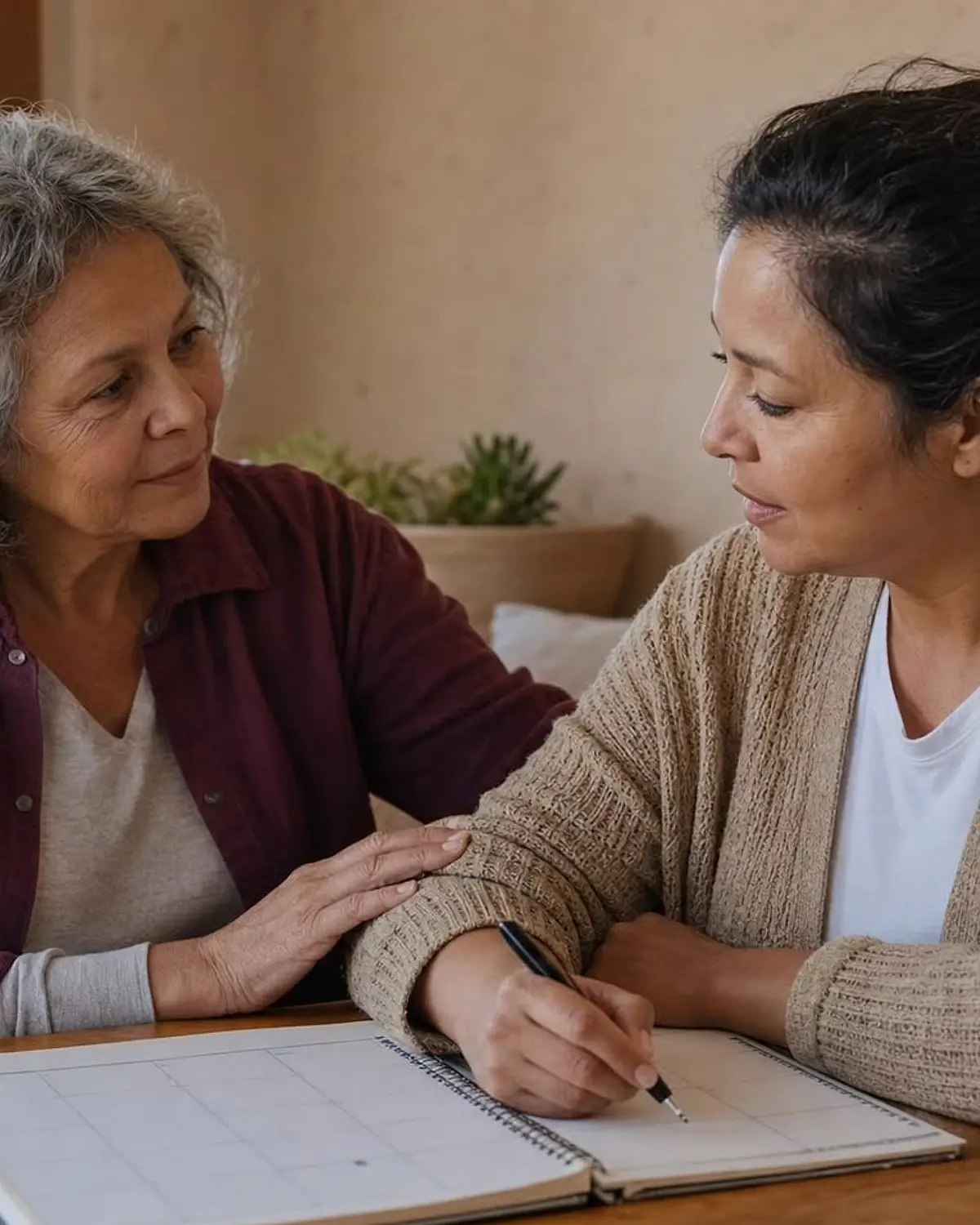 Supportive recovery scene illustrating cannabis (marijuana) and addiction