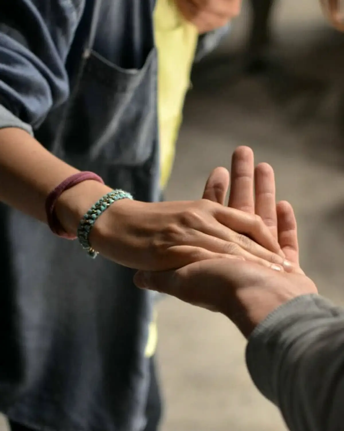 Supportive recovery scene illustrating caregiver stress