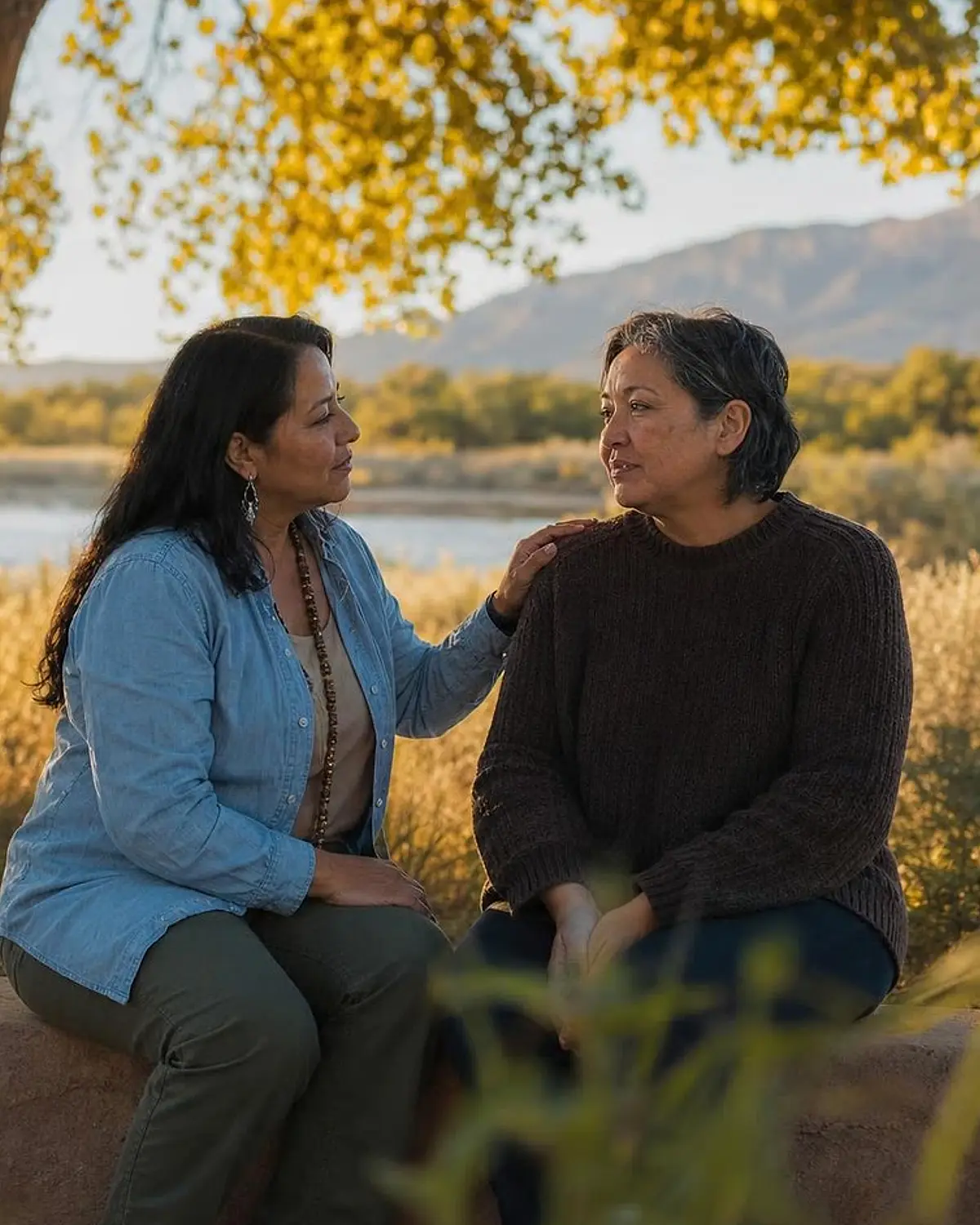 Supportive recovery talk representing community reinforcement approach questions from Carlsbad, NM before travel to Albuquerque