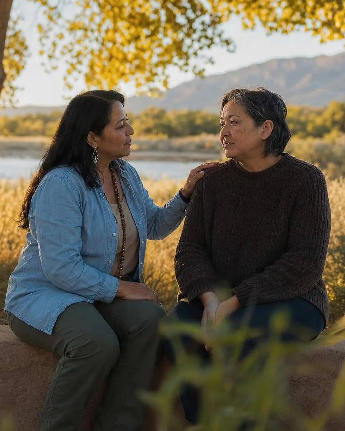 Supportive recovery talk representing crack cocaine questions from Bosque Farms, NM before travel to Albuquerque