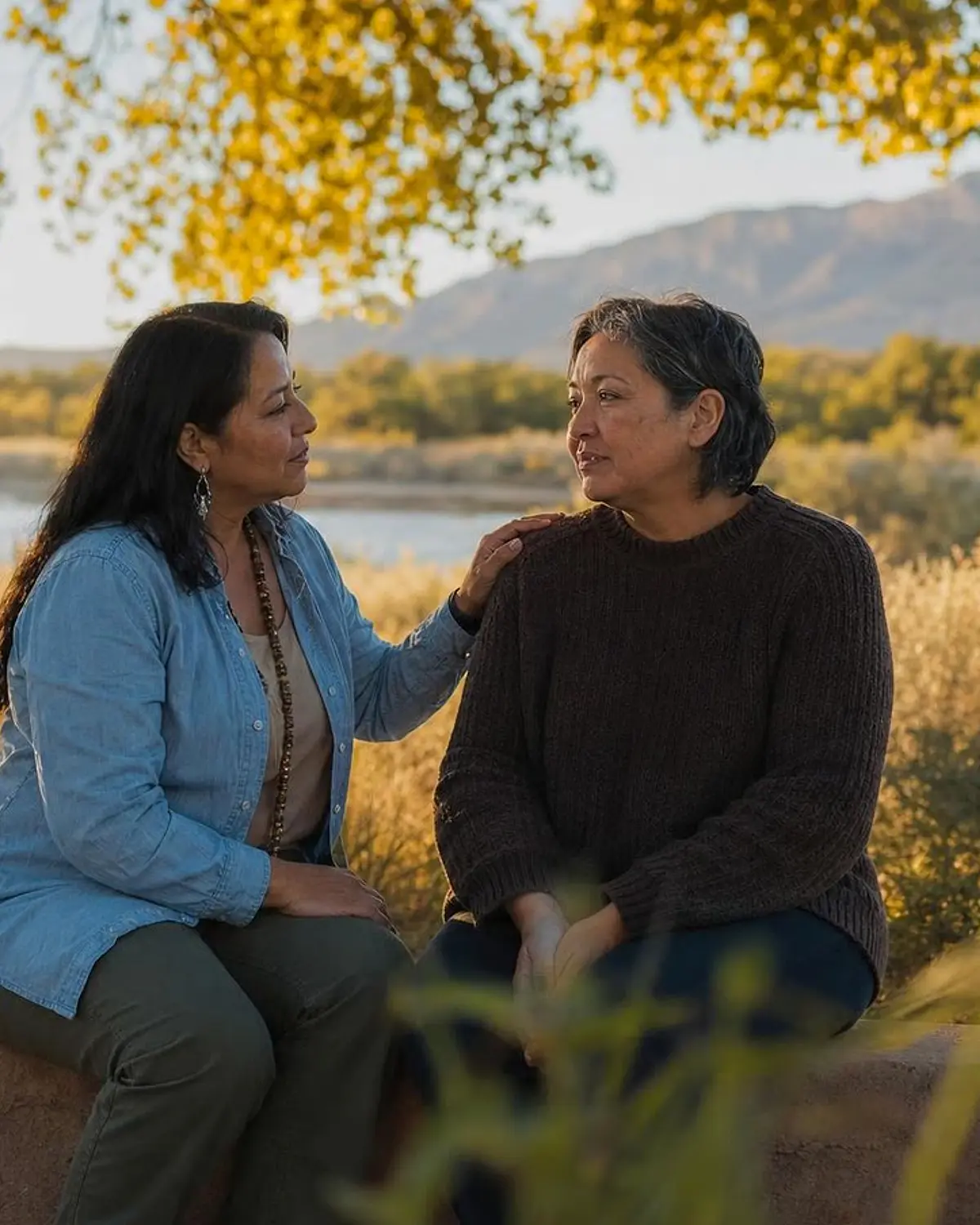 Supportive recovery talk representing crystal meth questions from Española, NM before travel to Albuquerque