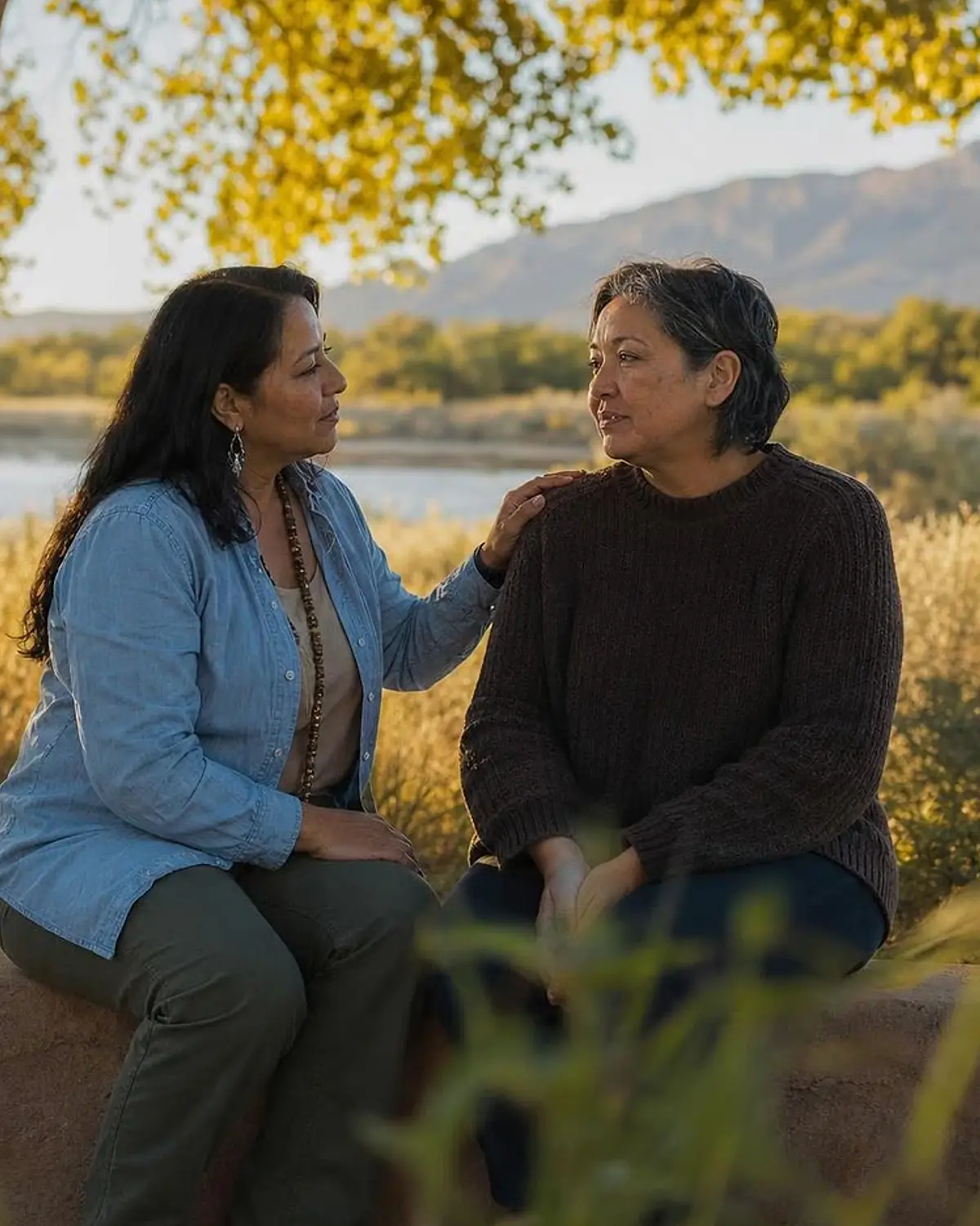 Supportive recovery talk representing crystal meth questions from Farmington, NM before travel to Albuquerque