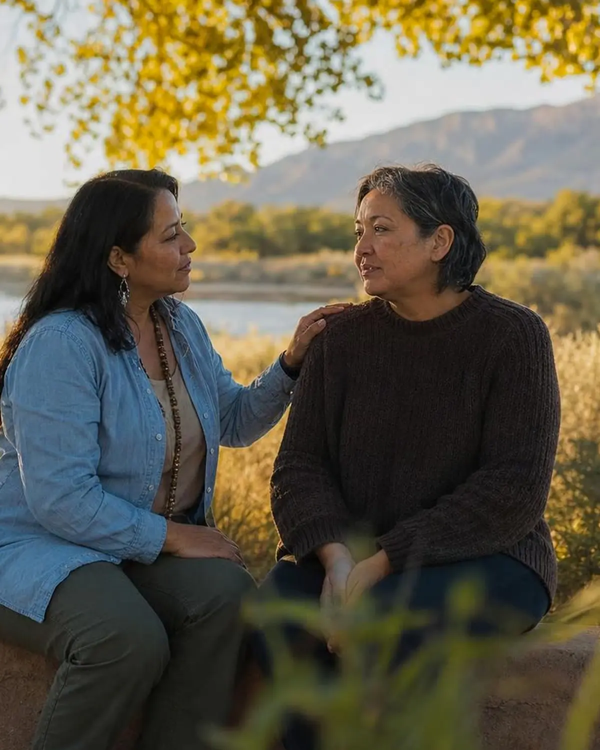 Supportive recovery talk representing crystal meth questions from Taos, NM before travel to Albuquerque