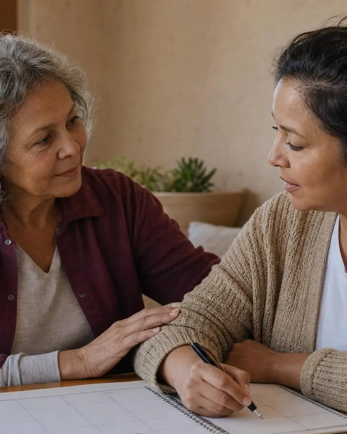 Supportive recovery scene illustrating dextroamphetamine and addiction