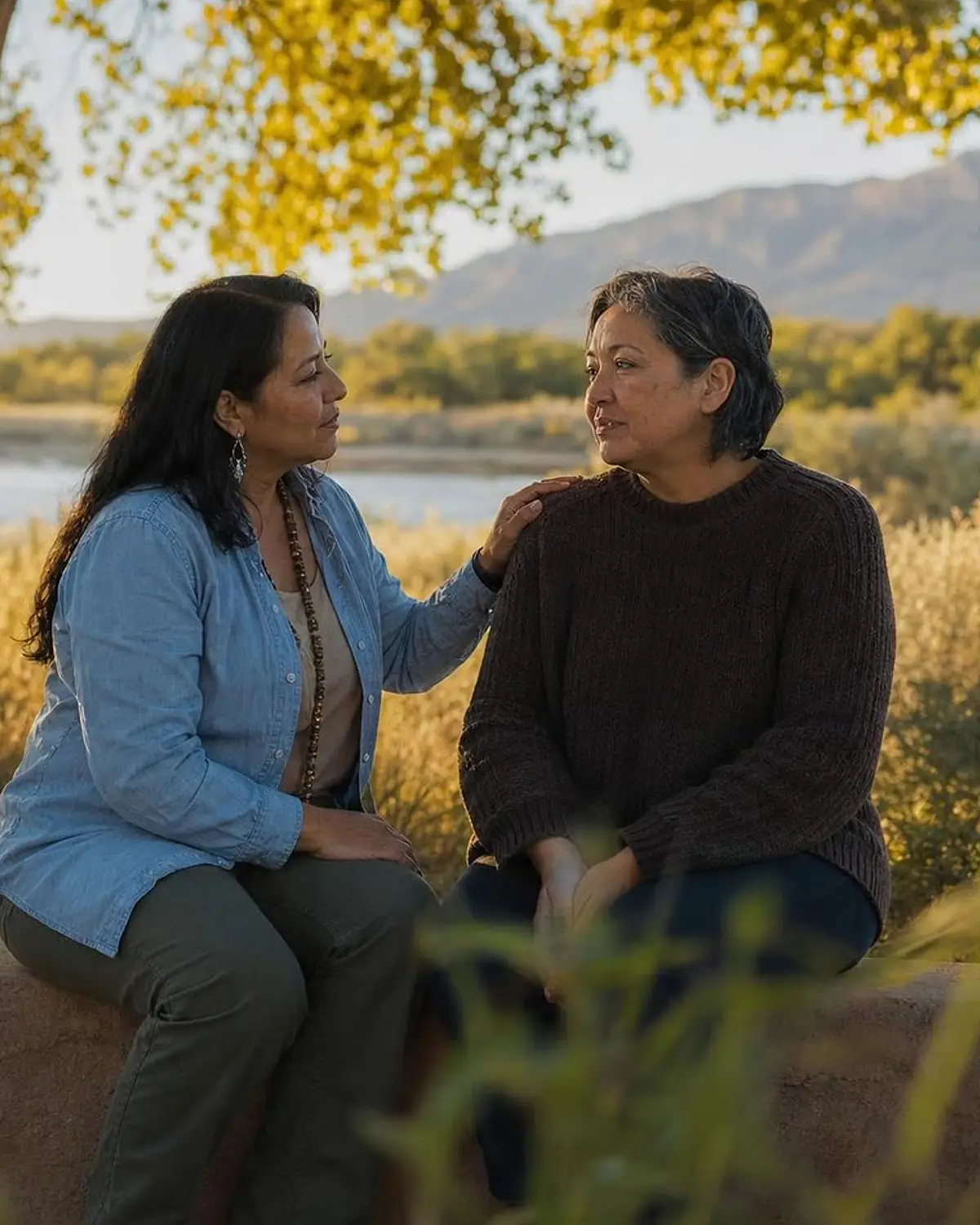 Supportive recovery talk representing diazepam (valium) questions from Chama, NM before travel to Albuquerque