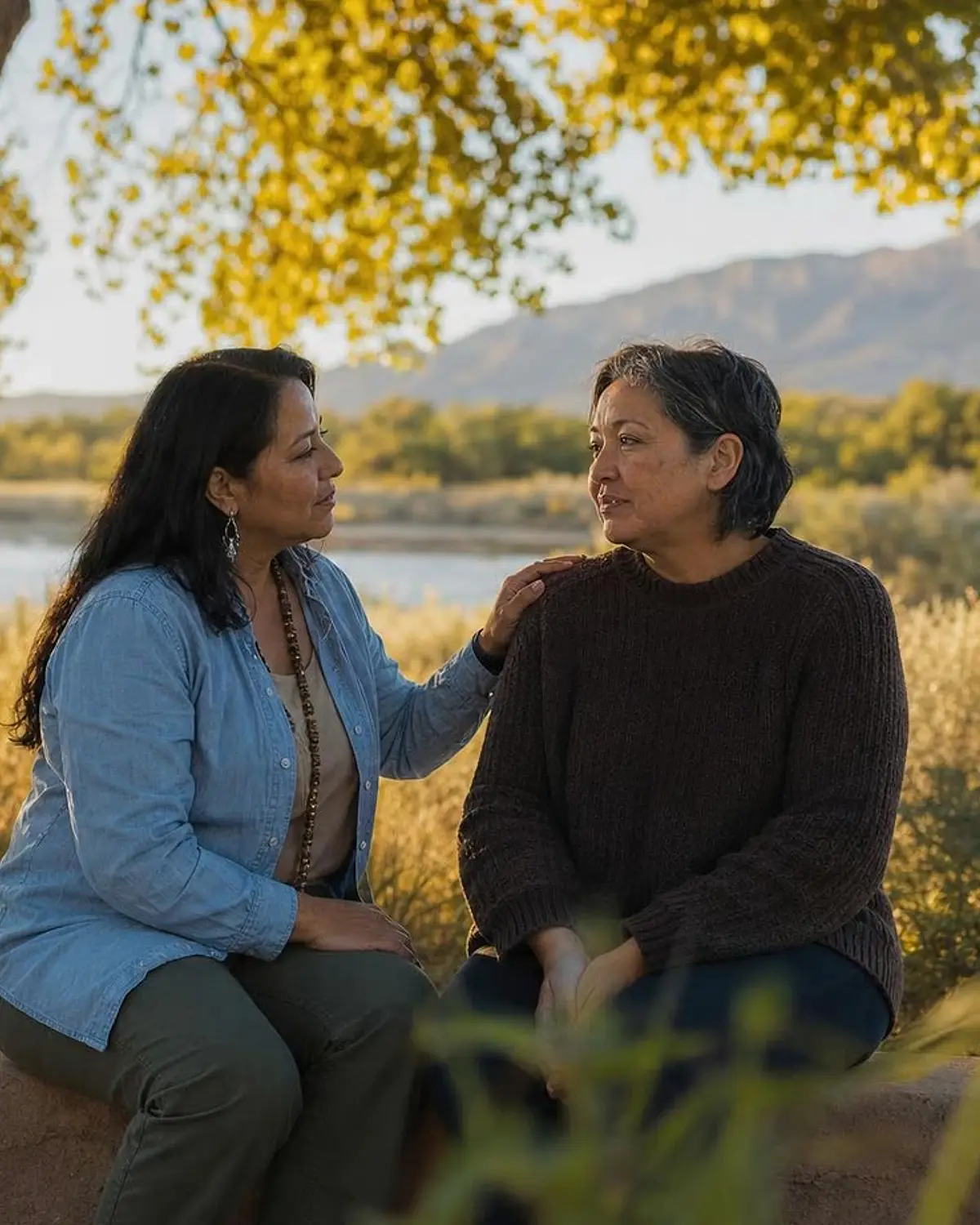 Supportive recovery talk representing dissociatives questions from Edgewood, NM before travel to Albuquerque