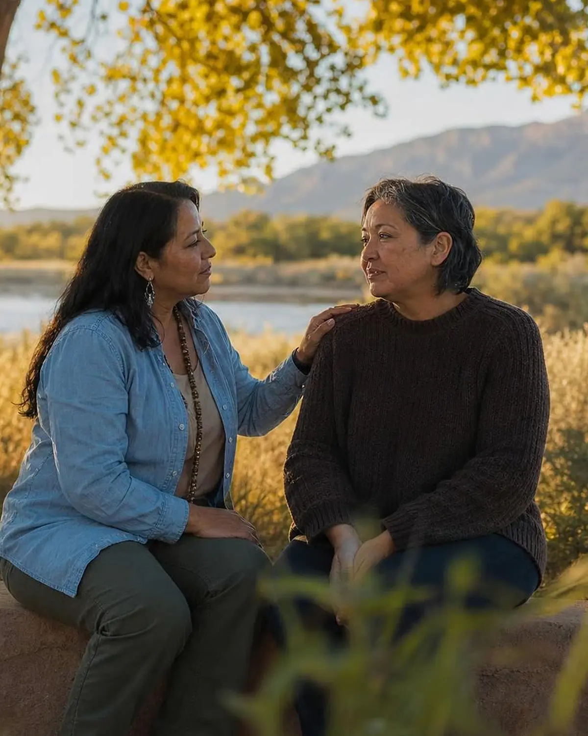 Supportive recovery talk representing dissociatives questions from Española, NM before travel to Albuquerque