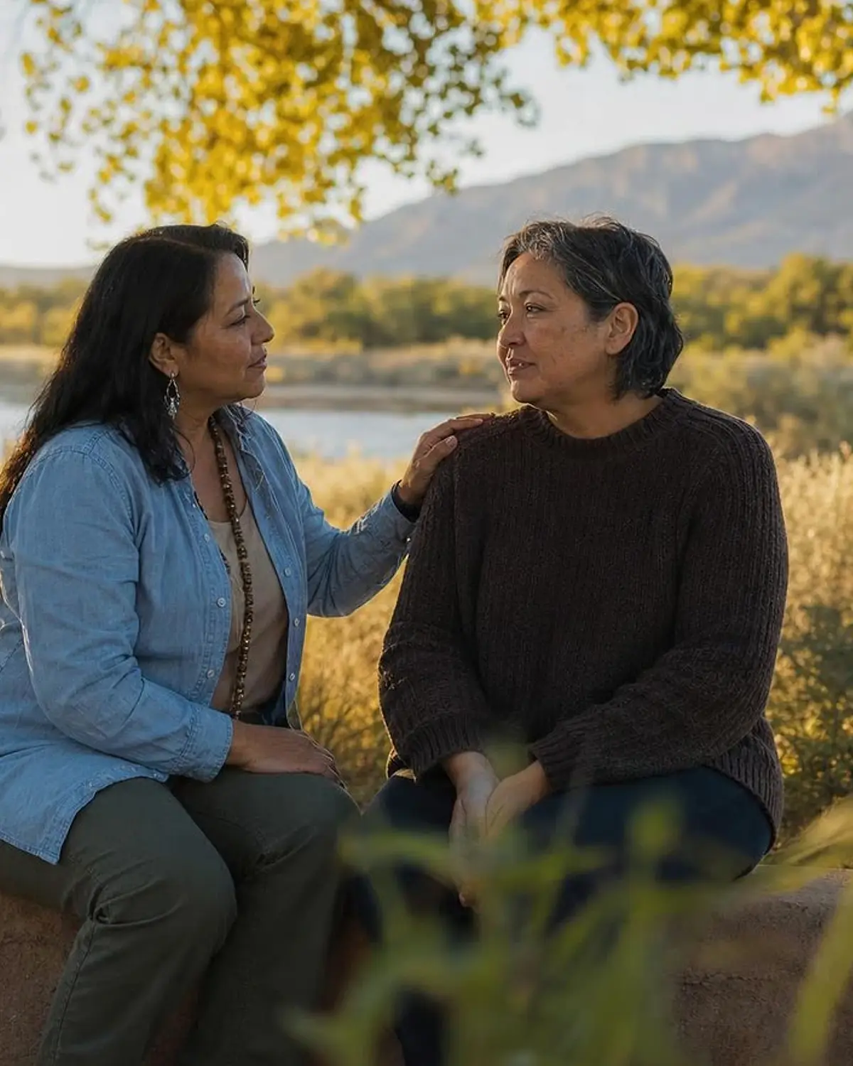 Supportive recovery talk representing dissociatives questions from Pecos, NM before travel to Albuquerque