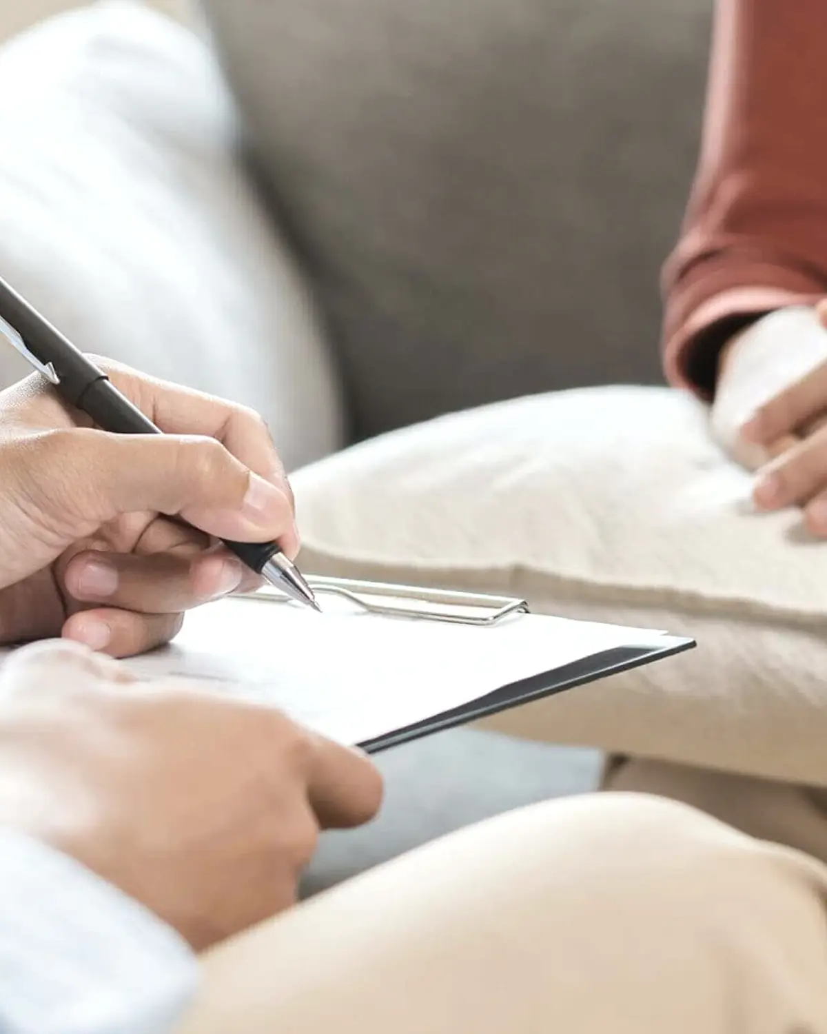 Supportive recovery scene illustrating family support after treatment