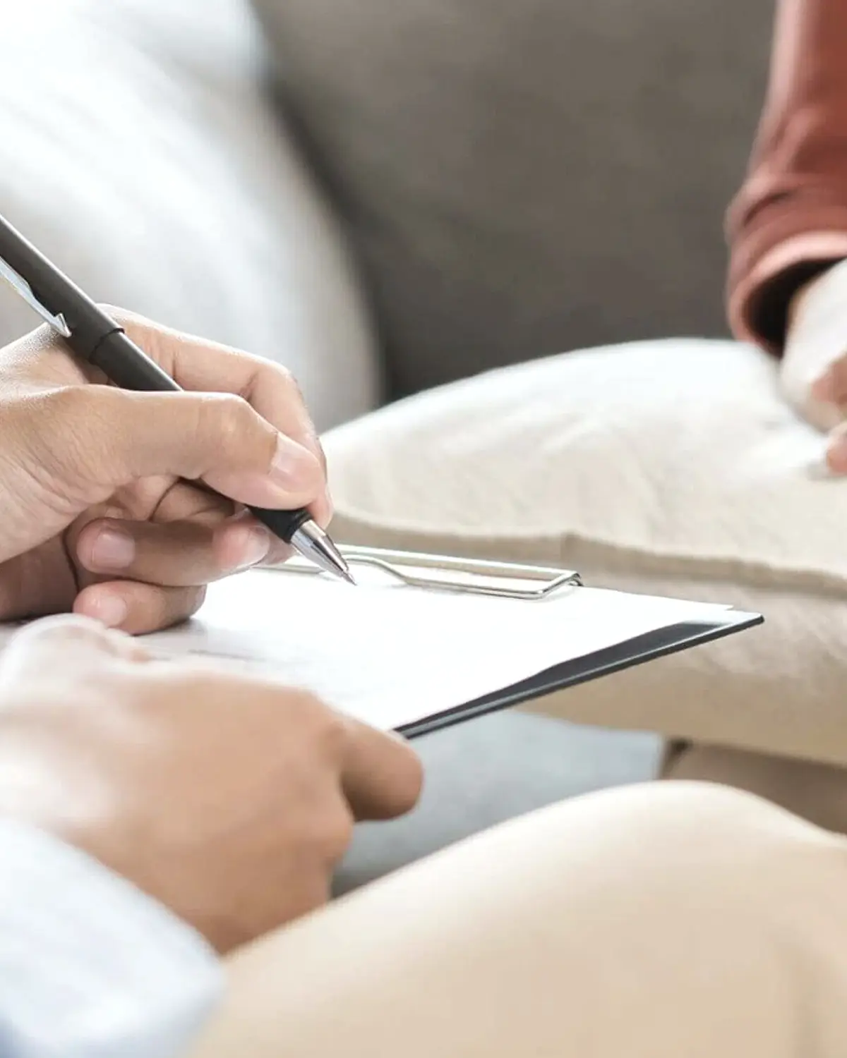 Supportive recovery scene illustrating frequently asked questions