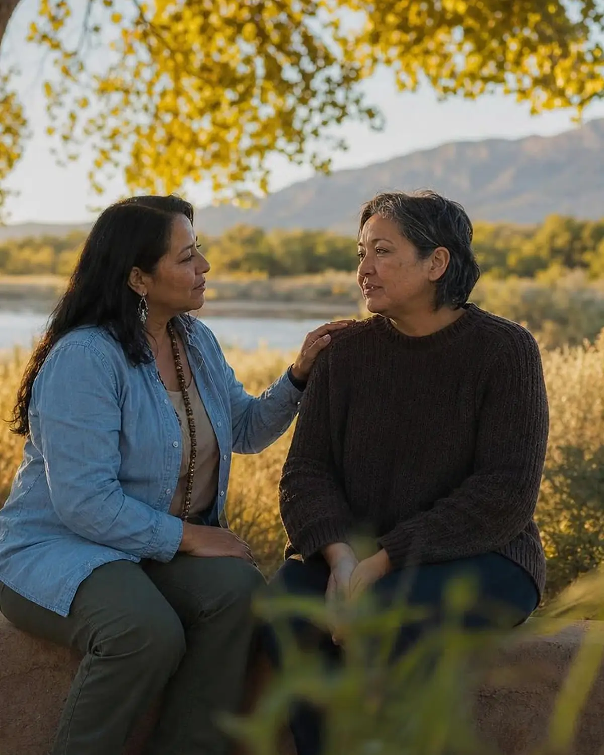 Supportive recovery talk representing heroin questions from Bosque Farms, NM before travel to Albuquerque