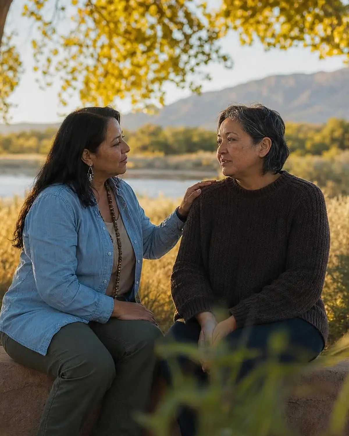 Supportive recovery talk representing heroin questions from Santa Fe, NM before travel to Albuquerque