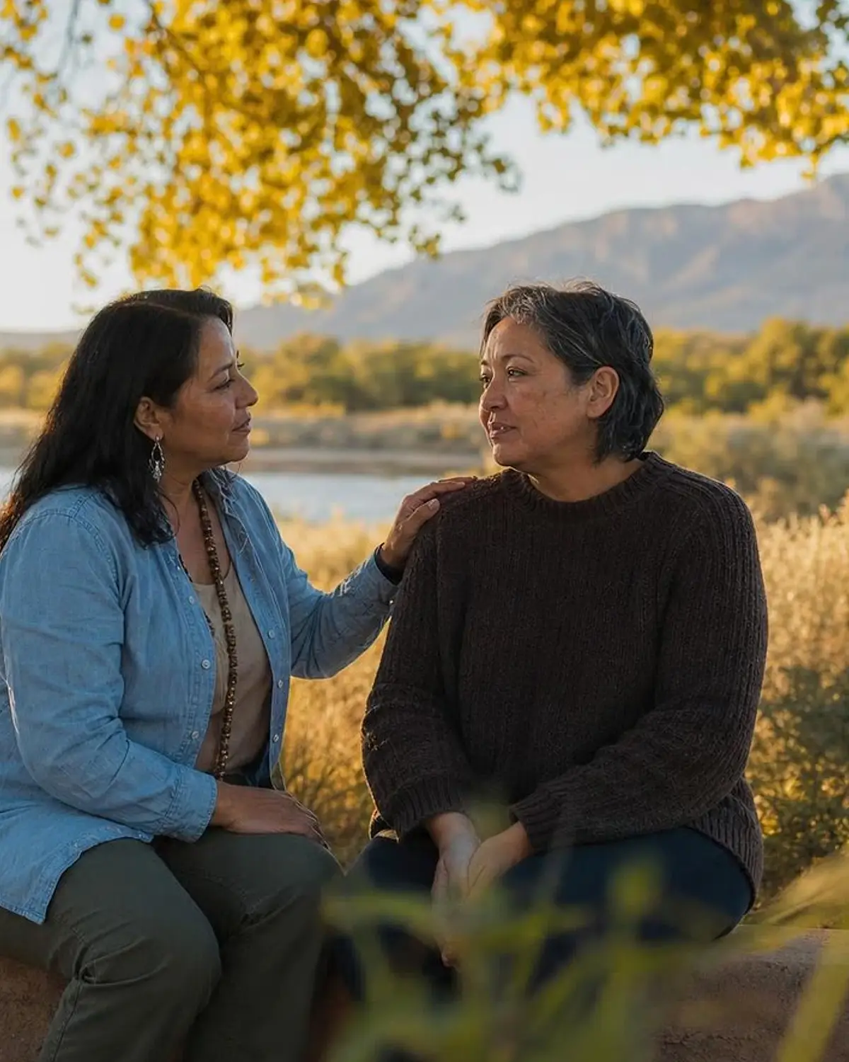 Supportive recovery talk representing heroin questions from Taos, NM before travel to Albuquerque