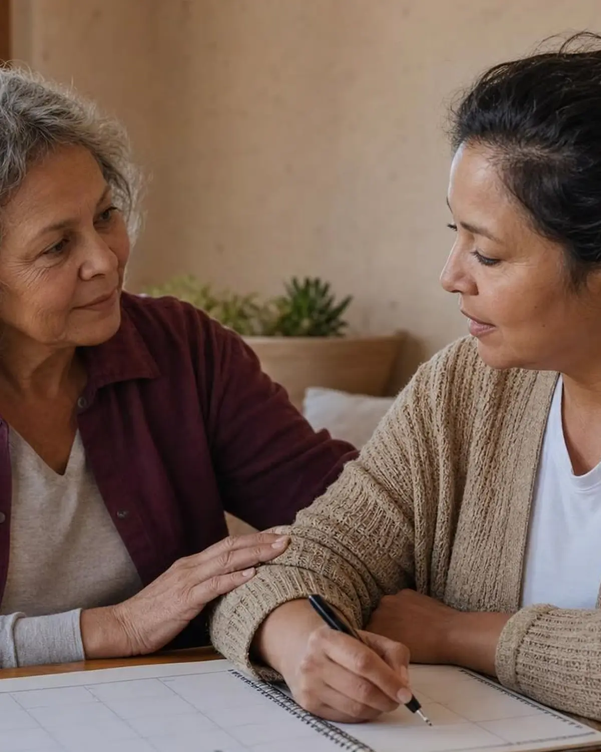 Supportive recovery talk representing how to start a treatment talk questions from Española, NM before travel to Albuquerque