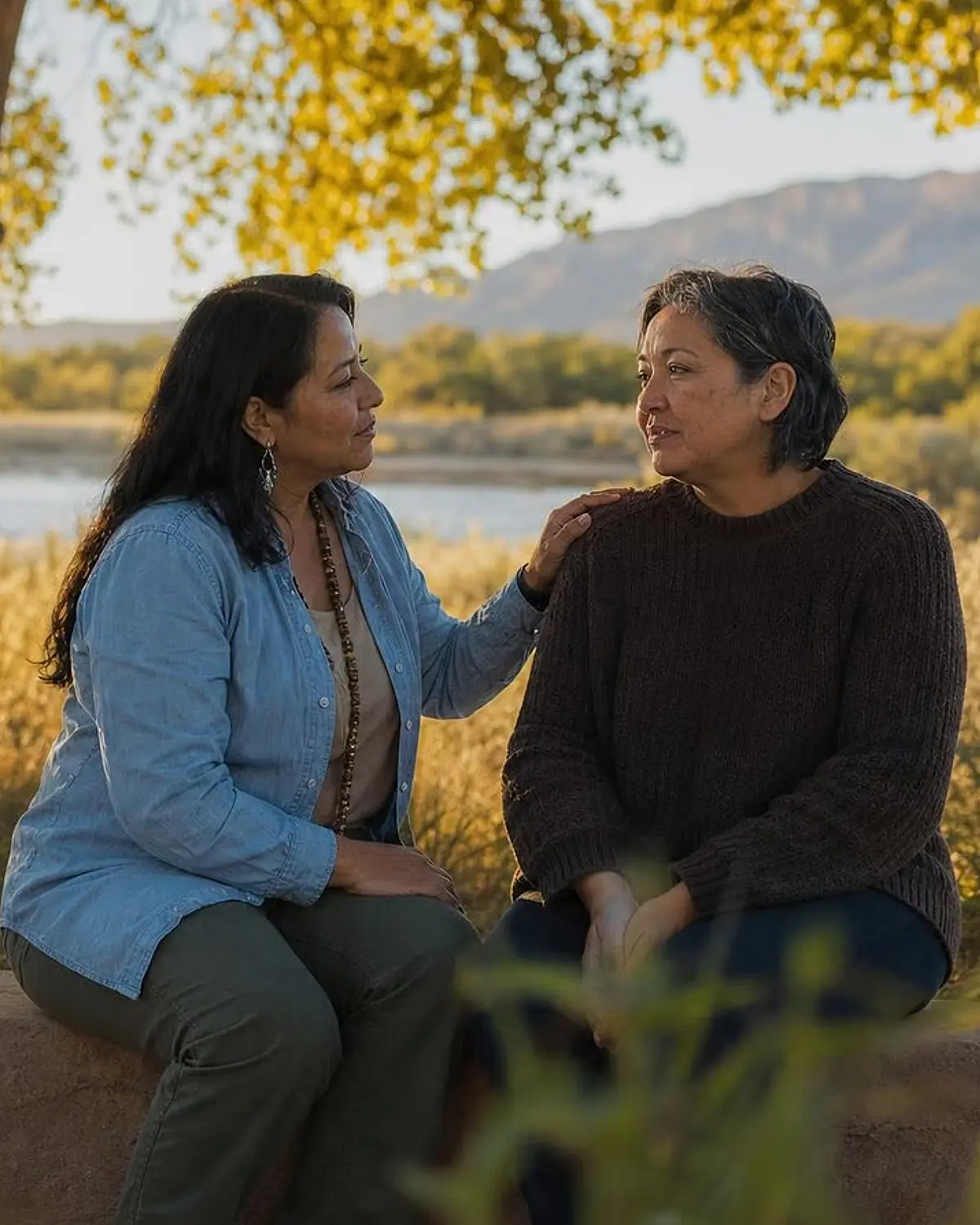 Supportive recovery talk representing inhalants questions from Bosque Farms, NM before travel to Albuquerque