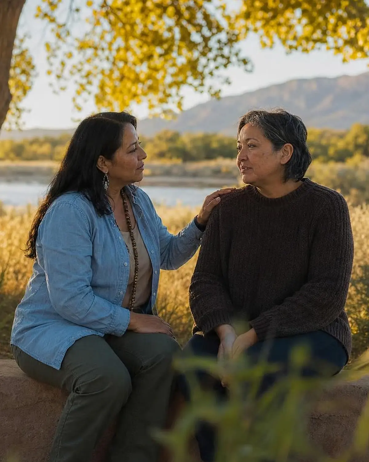 Supportive recovery talk representing intensive outpatient program (IOP) questions from Edgewood, NM before travel to Albuquerque