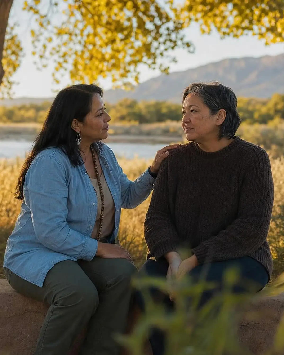 Supportive recovery talk representing intensive outpatient program (IOP) questions from Grants, NM before travel to Albuquerque