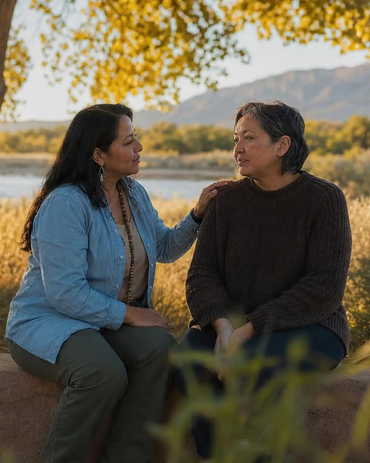Supportive recovery talk representing lsd questions from Gallup, NM before travel to Albuquerque