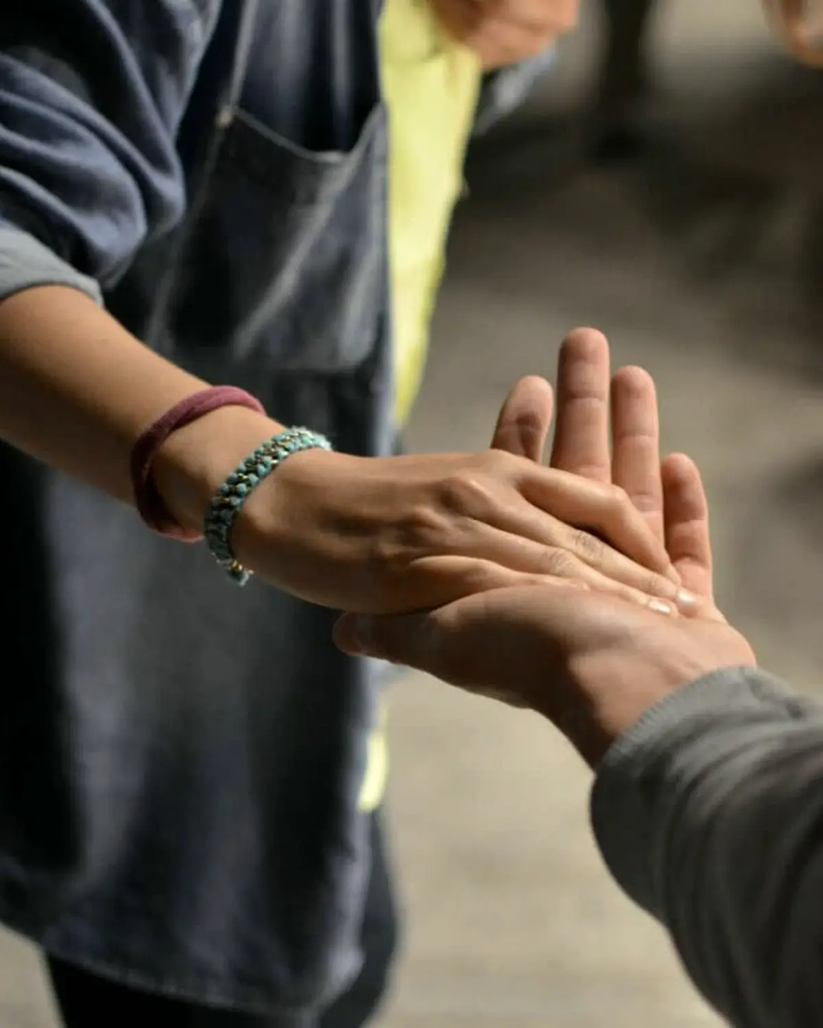 Supportive recovery scene illustrating nitrous oxide (whippets) and addiction