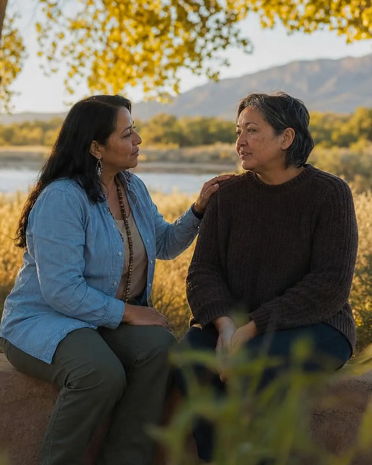 Supportive recovery talk representing opioids questions from Los Lunas, NM before travel to Albuquerque