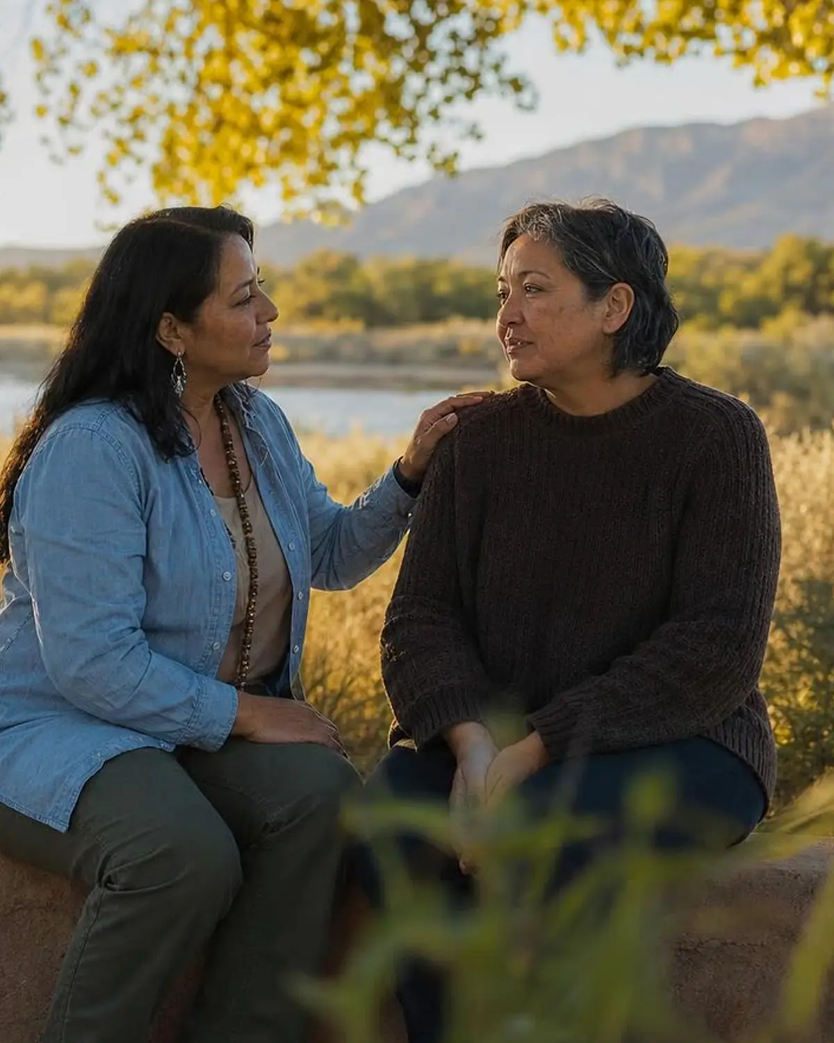 Supportive recovery talk representing pcp questions from Jal, NM before travel to Albuquerque