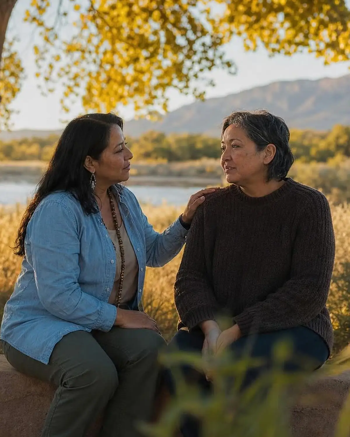 Supportive recovery talk representing pcp questions from Ruidoso, NM before travel to Albuquerque