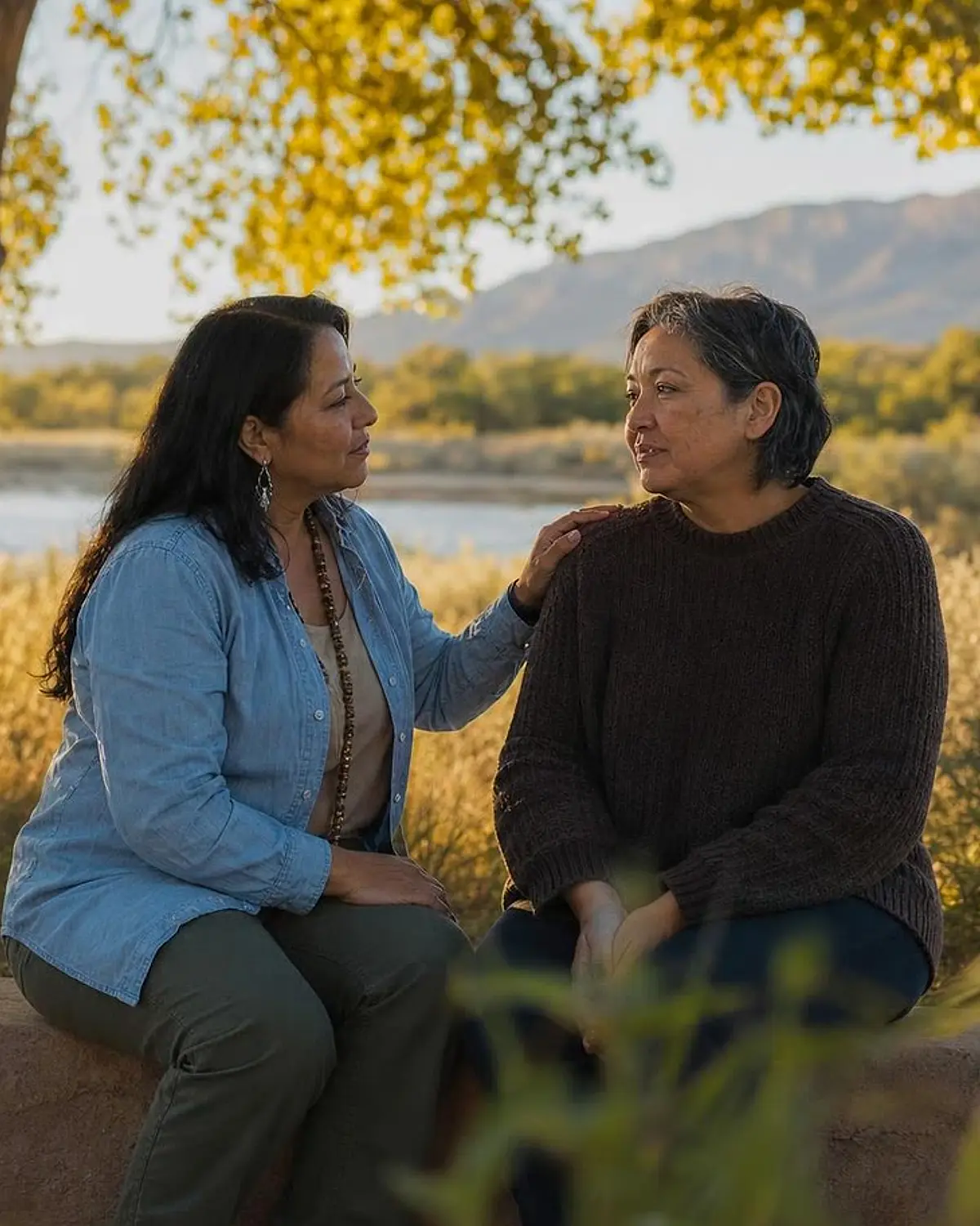 Supportive recovery talk representing pcp questions from Sunland Park, NM before travel to Albuquerque