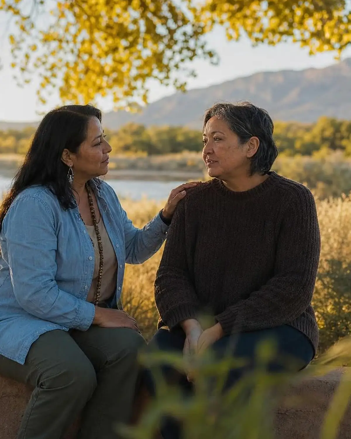 Supportive recovery talk representing pcp questions from Taos, NM before travel to Albuquerque