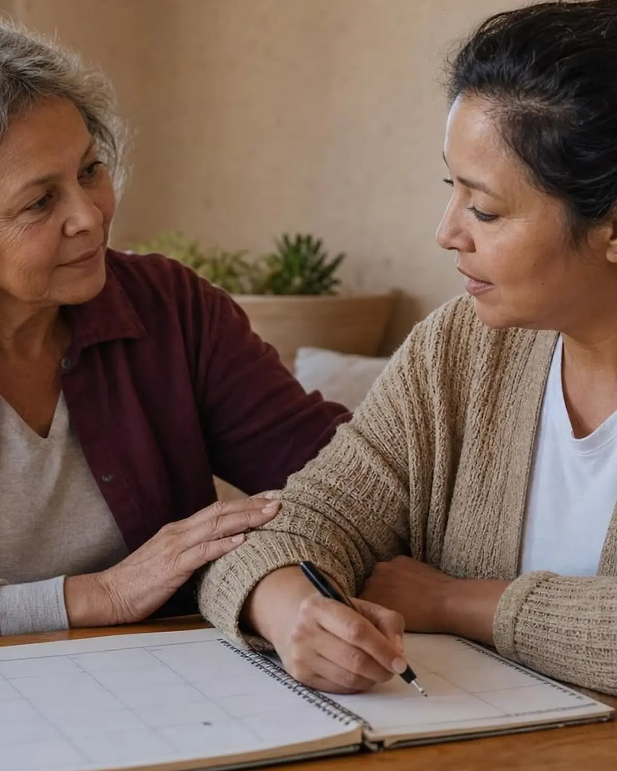 Supportive people discussing peer recovery support in Albuquerque, NM