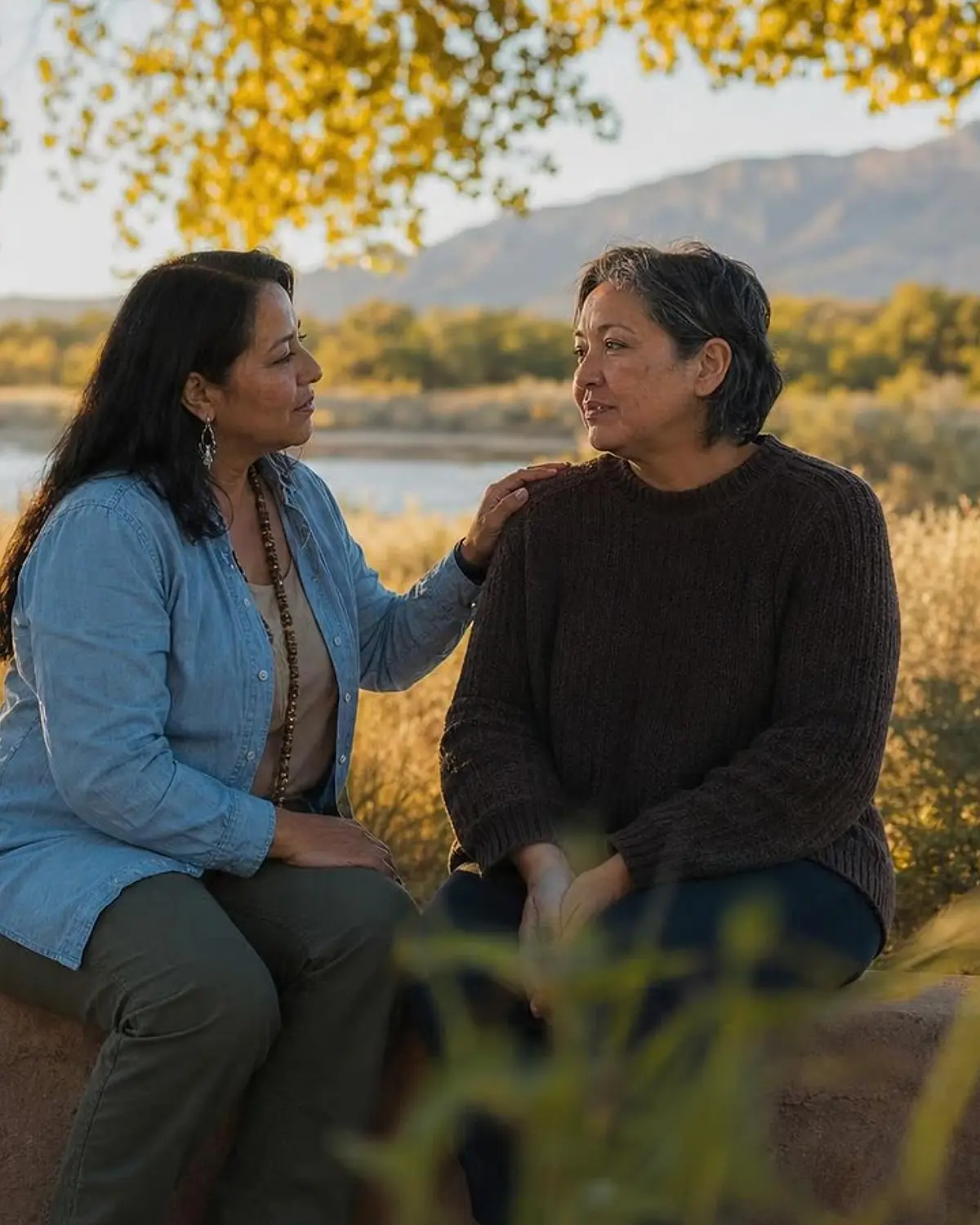 Supportive recovery talk representing polysubstance use questions from Chama, NM before travel to Albuquerque