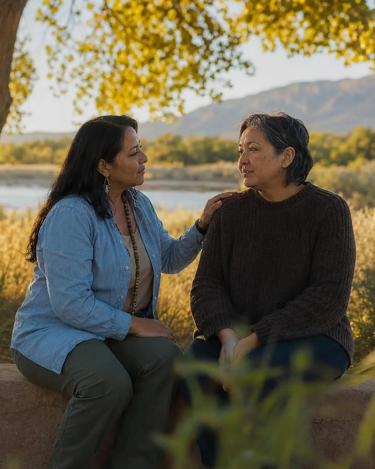 Supportive recovery talk representing polysubstance use questions from Los Alamos, NM before travel to Albuquerque