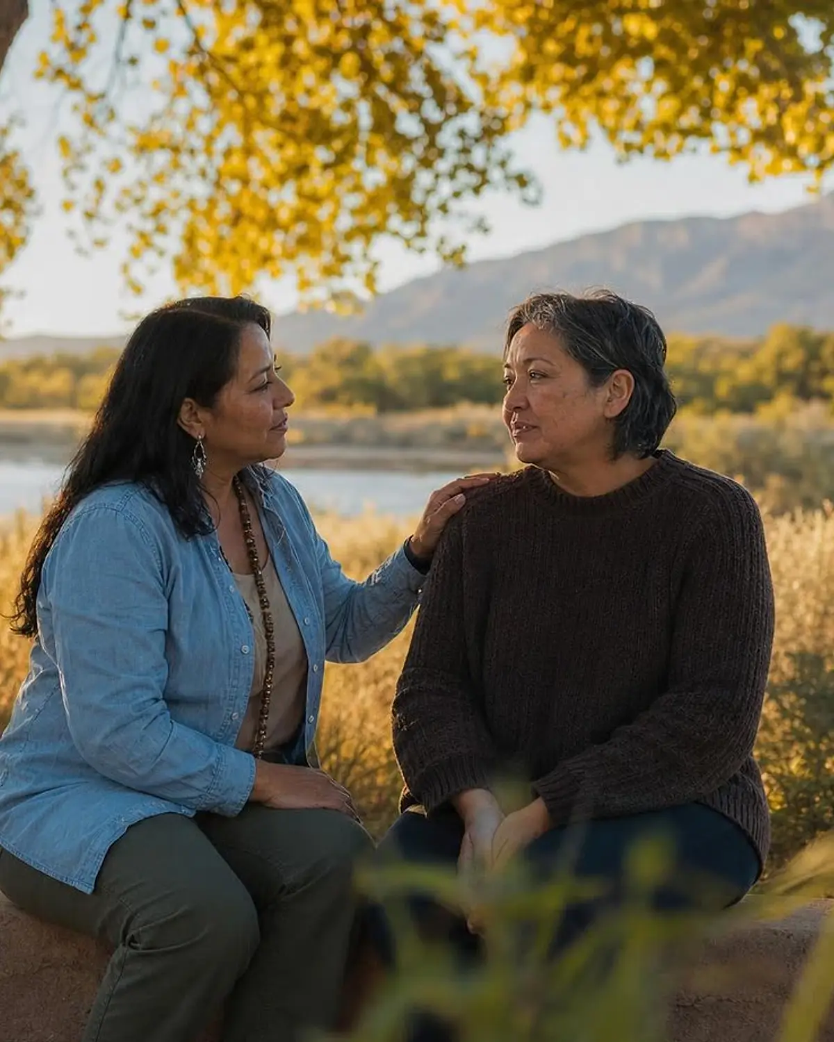 Supportive recovery talk representing prescription opioids questions from Rio Communities, NM before travel to Albuquerque