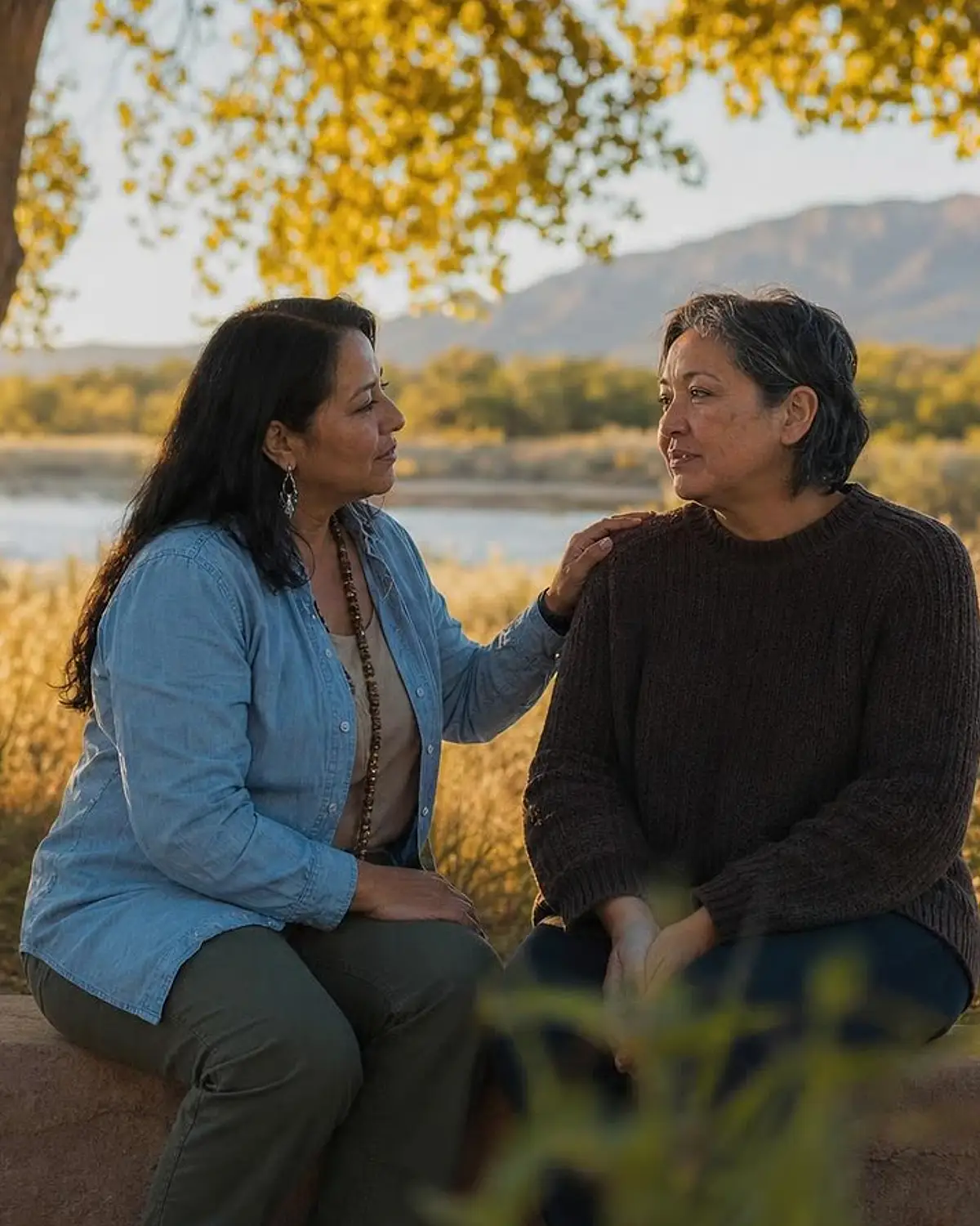 Supportive recovery talk representing prescription stimulants questions from Zuni Pueblo, NM before travel to Albuquerque