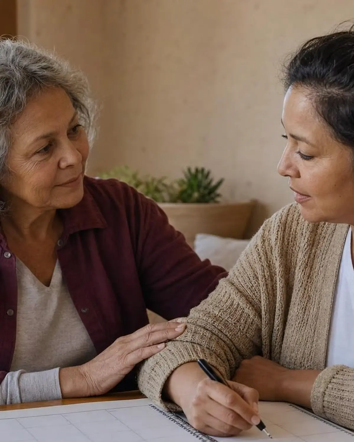 Supportive recovery scene illustrating clear next steps before you begin