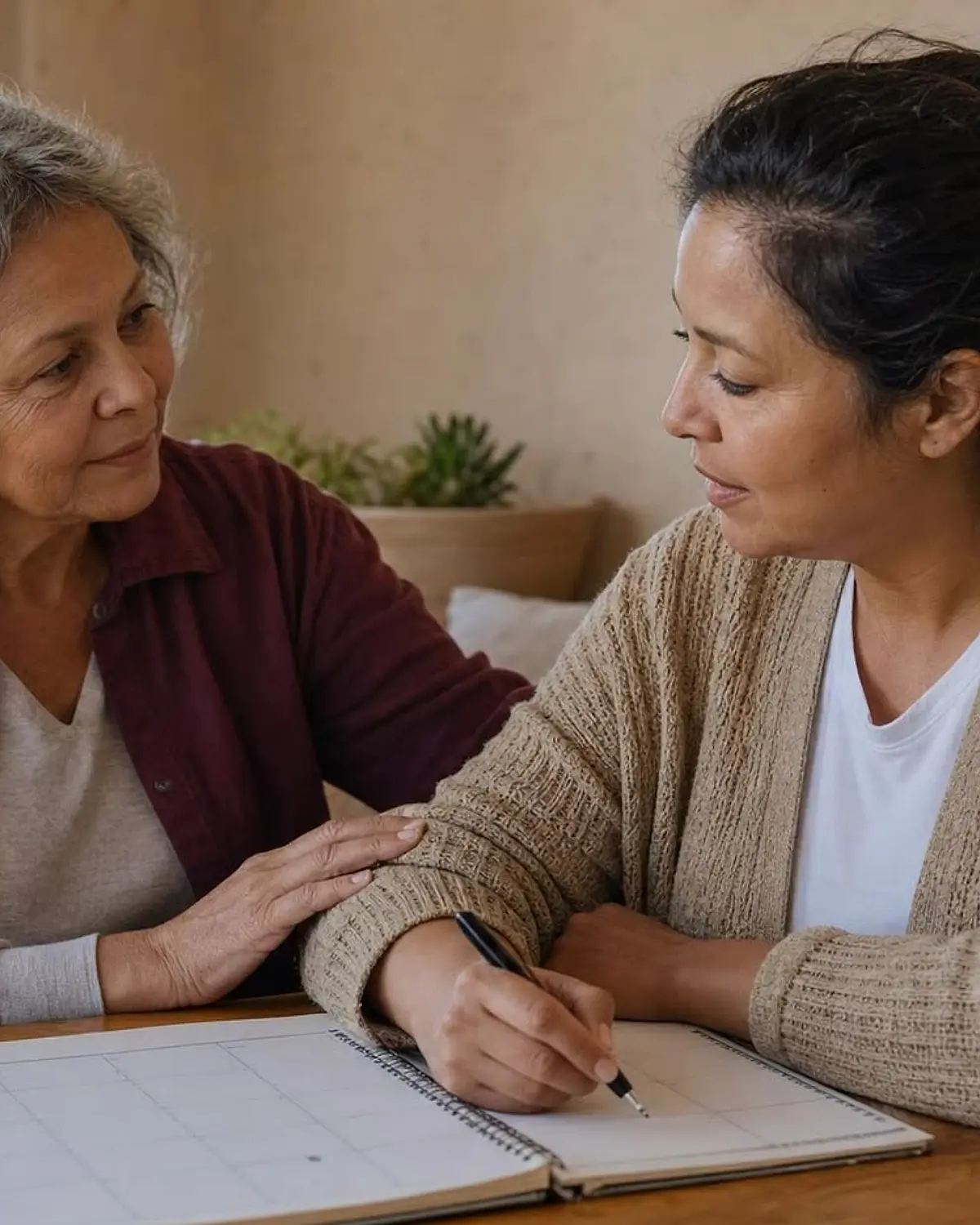 Supportive recovery talk representing social skills training questions from Portales, NM before travel to Albuquerque