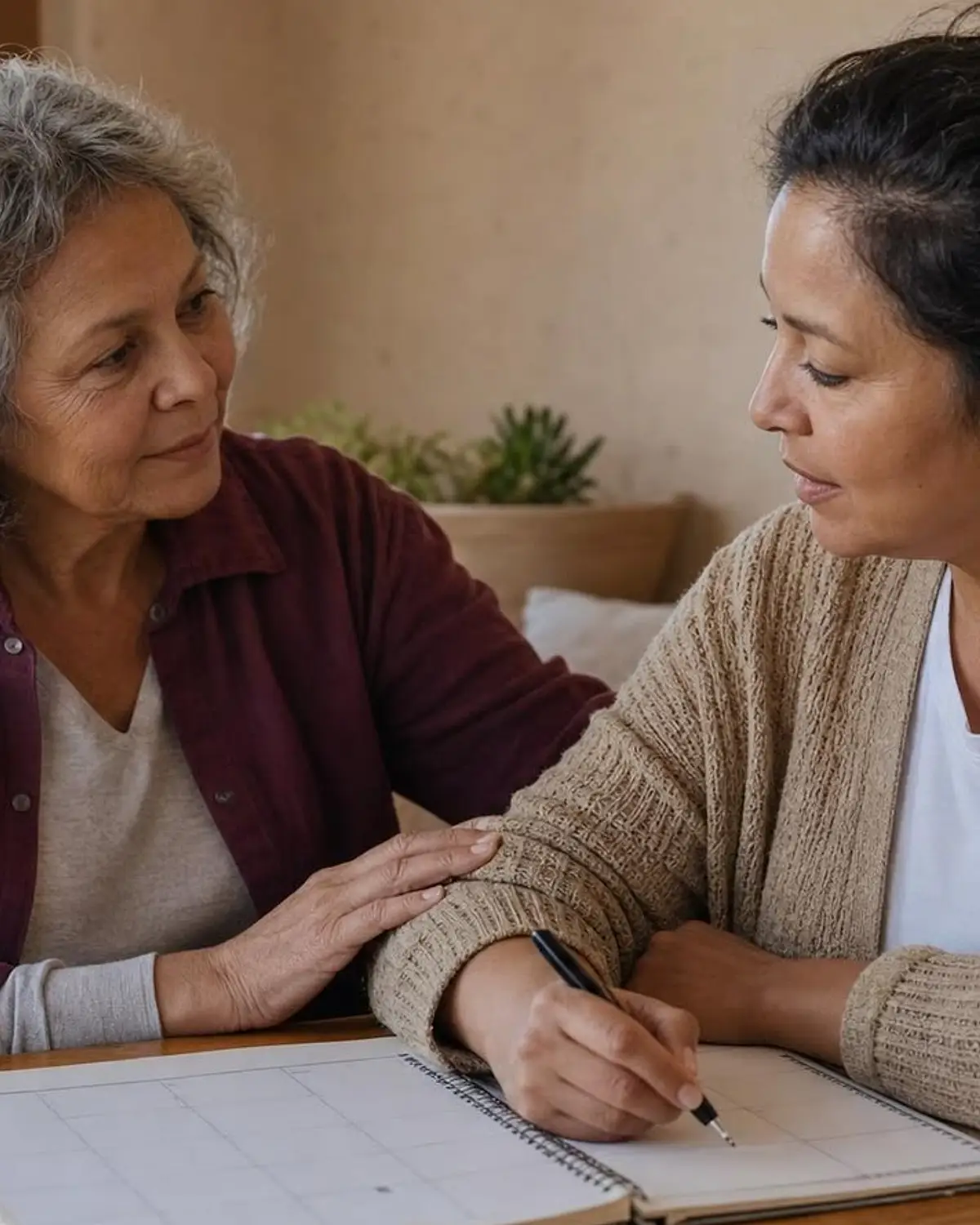 Supportive recovery talk representing social skills training questions from Santa Fe, NM before travel to Albuquerque