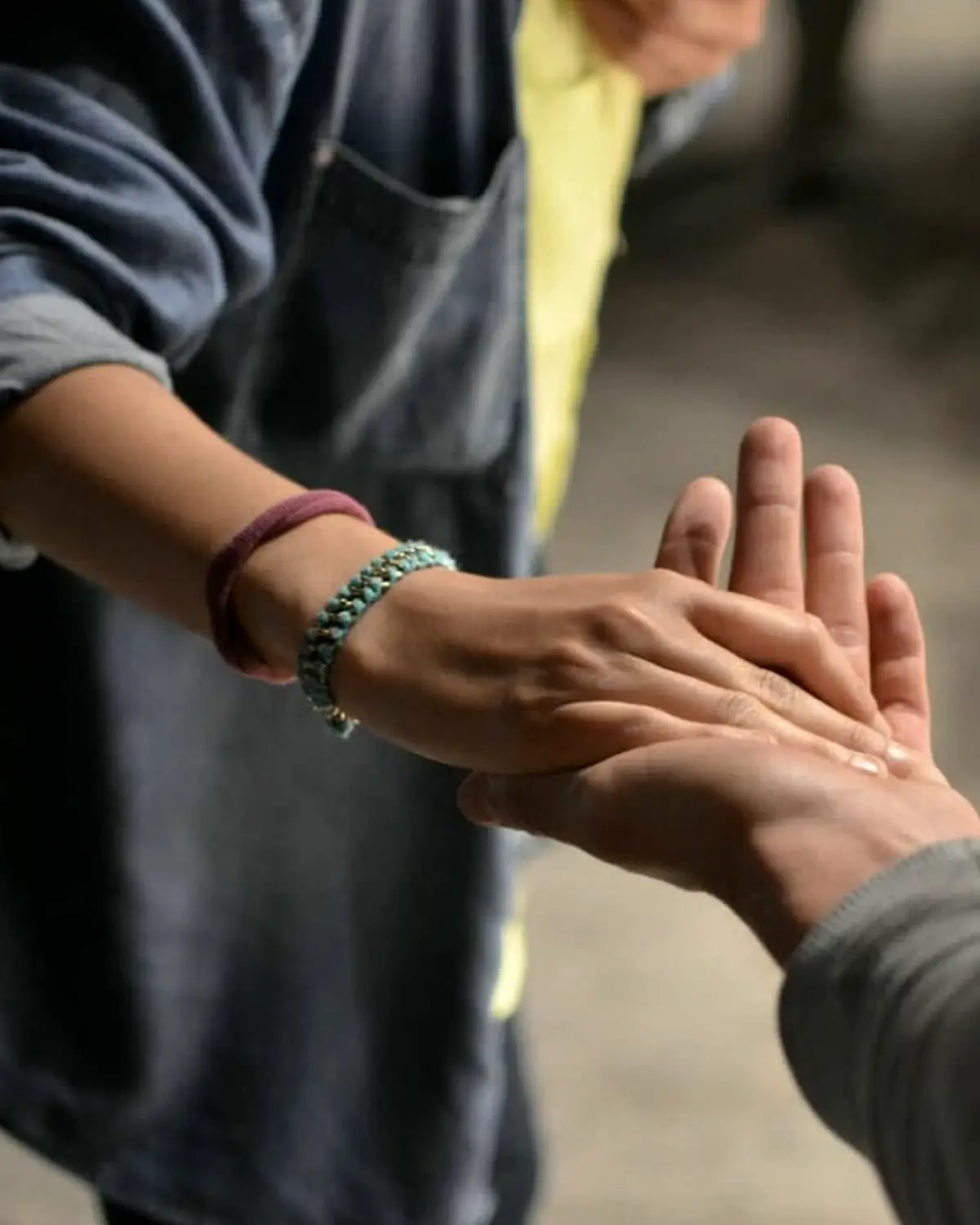 Supportive recovery scene illustrating supporting someone from a distance