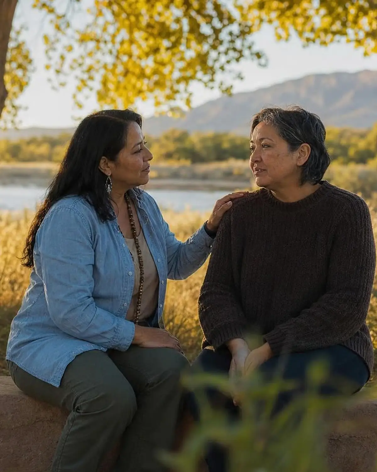 Supportive recovery talk representing synthetic and club drugs questions from Zuni Pueblo, NM before travel to Albuquerque